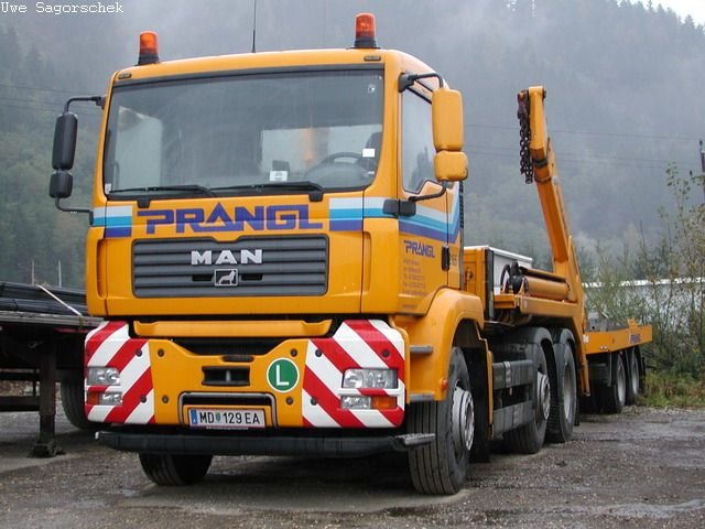 MAN TGA Absetzkipper Prangl MD129EA