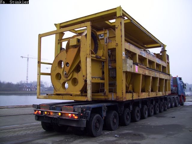 Tiefladertransporte Rendsburg Kreishafen Februar 2009 010