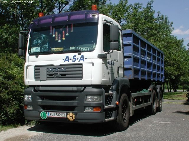 MAN TGA Abrollcontainer LKW ASA WU732BX
