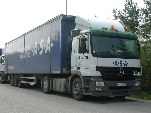 MB Actros 1846 Schubbodensattelzug ASA AM706DG