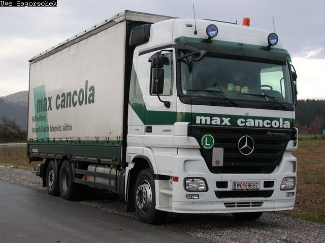 MB Actros 2546 Planen LKW Cancola WO998BZ