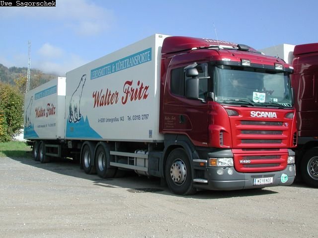 Scania R420 Kühlkofferhängerzug Fritz WZ6NOO
