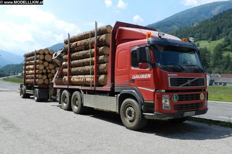 Volvo FM12 460 Holzhaengerzug Gruber TA455EH