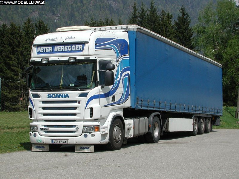 Scania R500 Planensattelzug Heregger LZ814AY 2