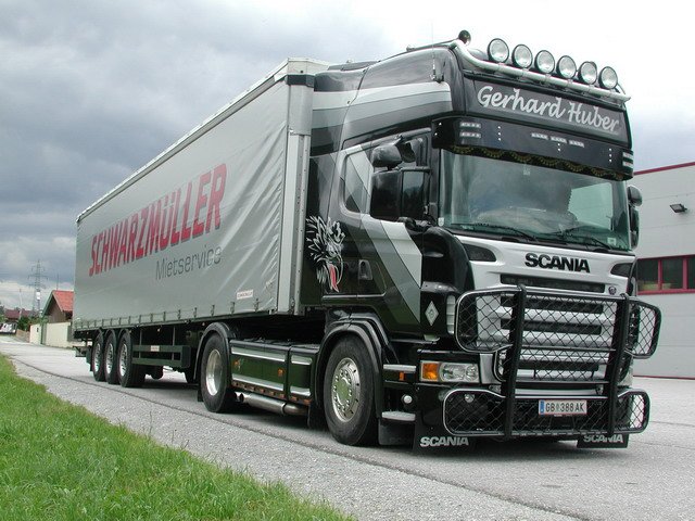 Scania R Planensattelzug Huber 2