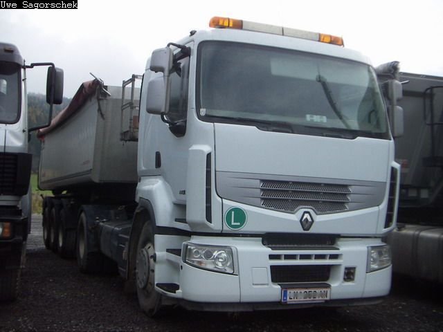 Renault Route Kippsattelzug Huber
