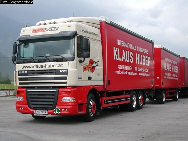 DAF XF 105.460 Planenhängerzug Huber