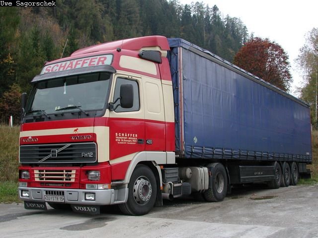 Volvo FH12 420 Planensattelzug Schäffer JUSTR15